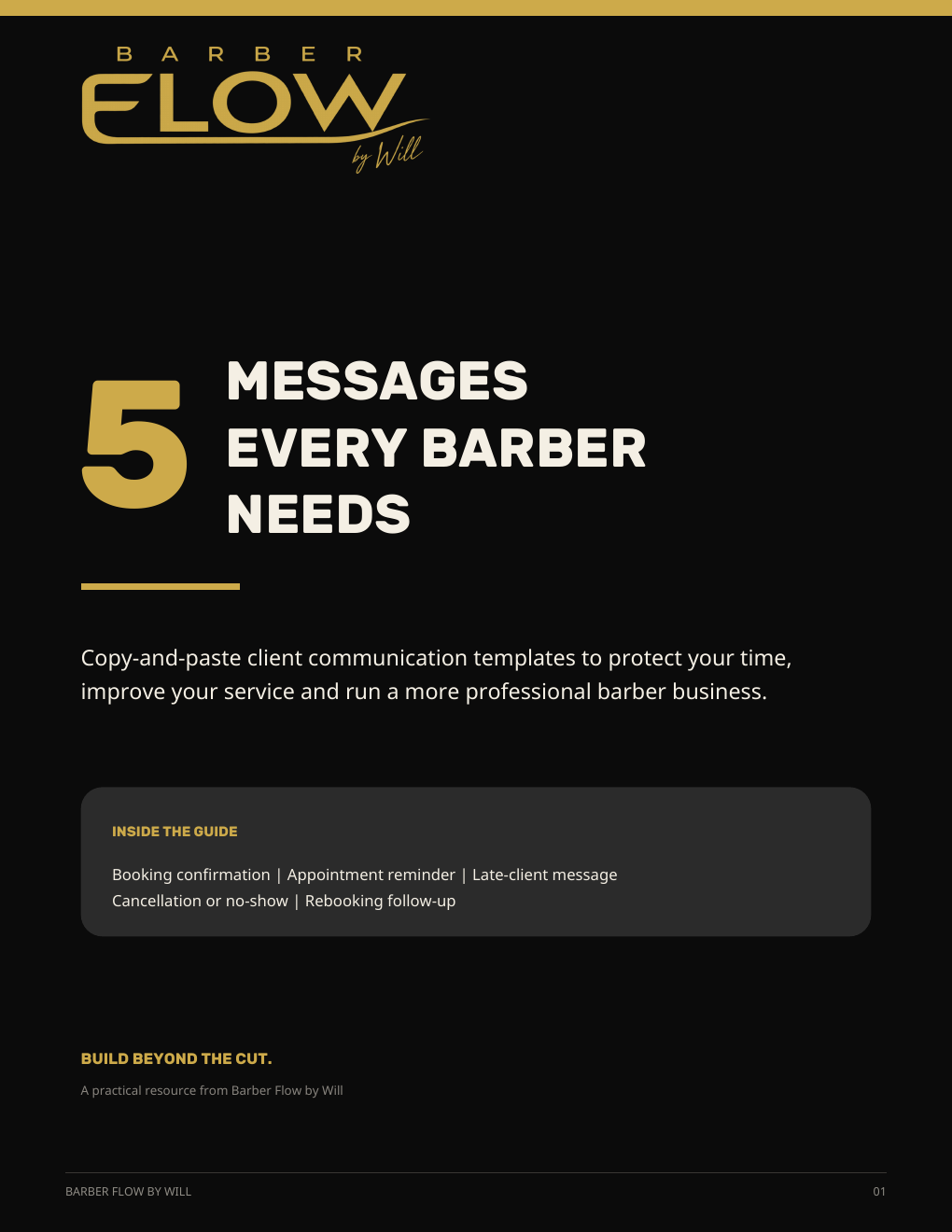 Cover of 5 Messages Every Barber Needs